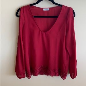 Red blouse